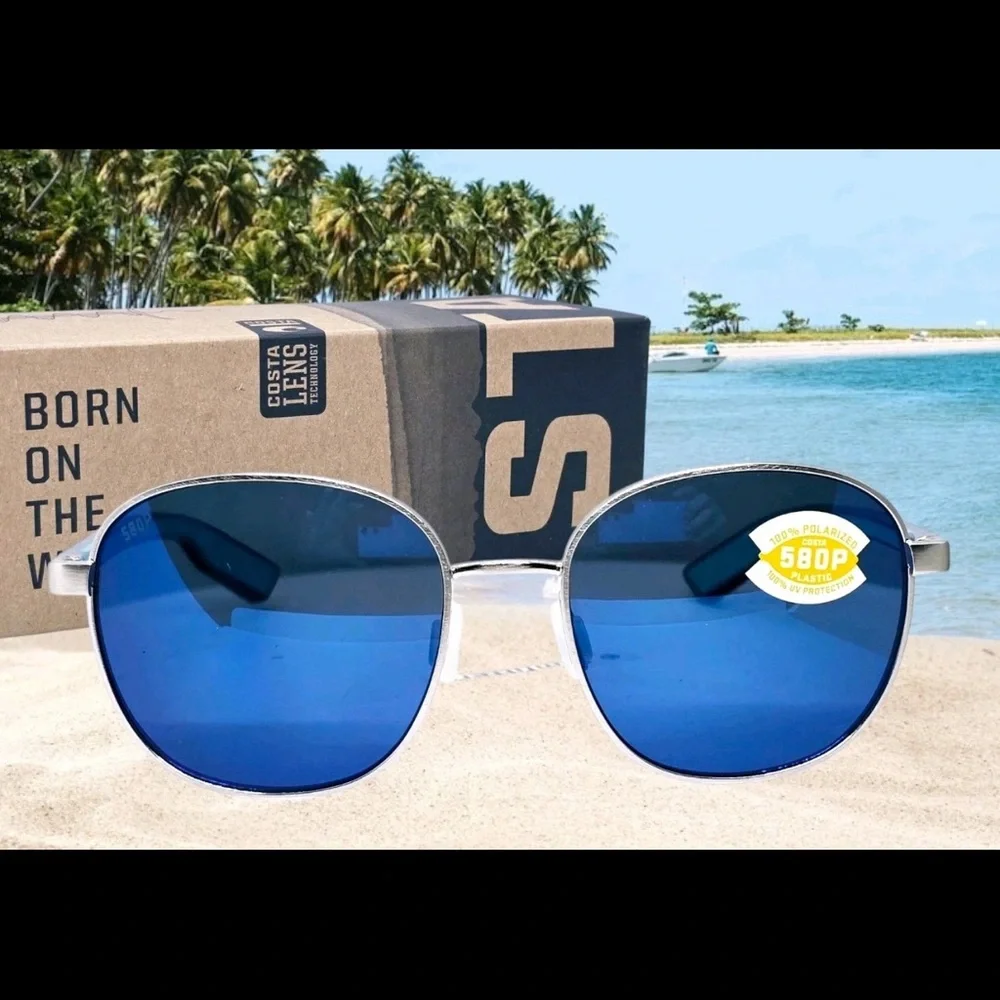 Costa Blue and Silver Sunglasses - Picture 3 of 4